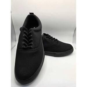 Goodfellow & Co Shoes Mens 10.5 Brady Low Top Sneakers Black Canvas Casual